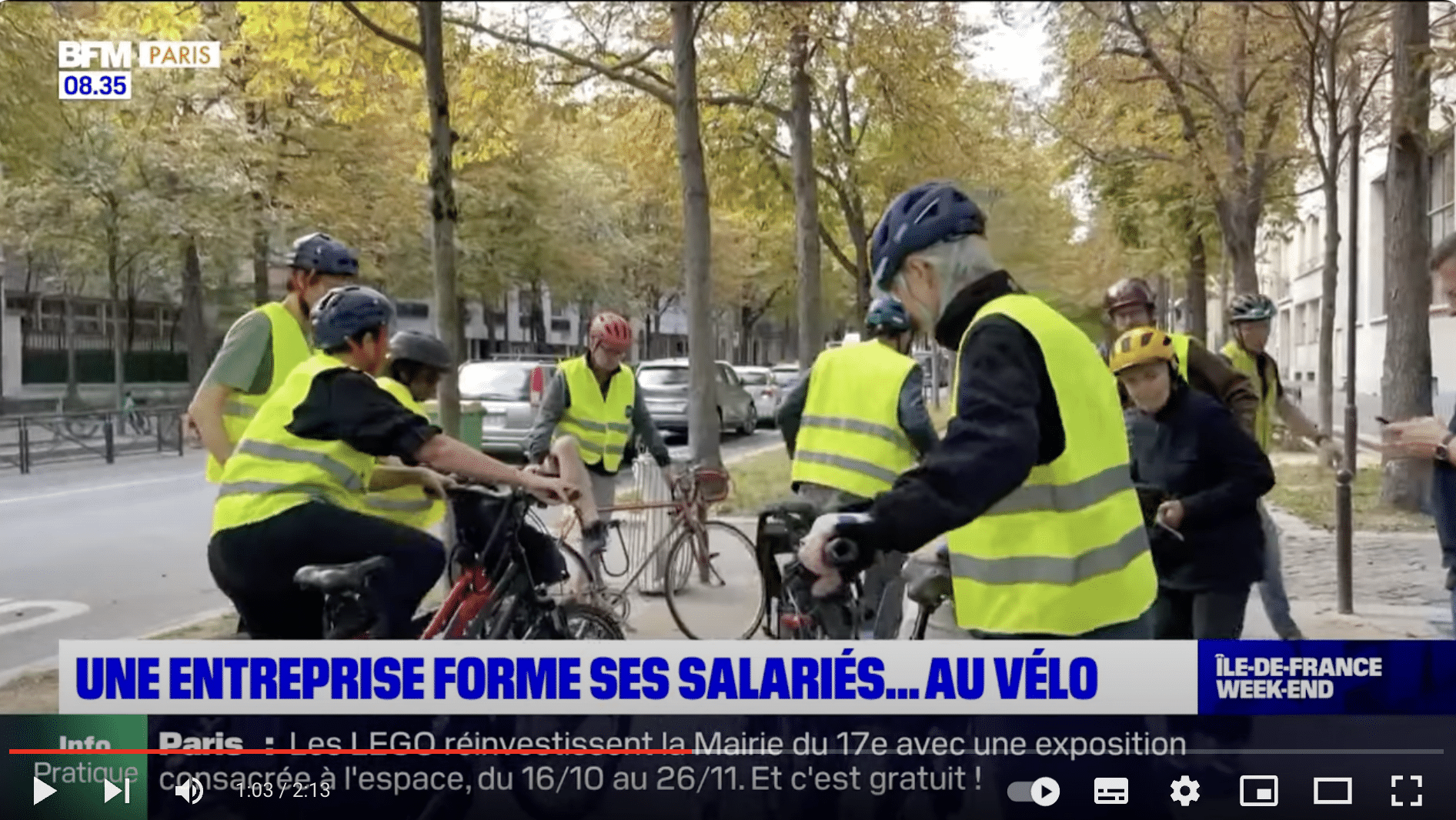 CNRS - Atelier de formation à la sécurité routière à vélo Par AZFALTE en partenariat avec la FFC