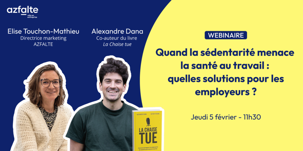Webinaire sédentarité au travail la chaise tue